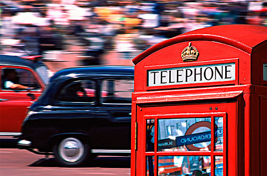 英国,伦敦,出租车,电话亭