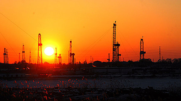 石油开发采油景观