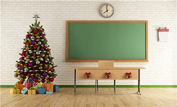 圣诞节,教室