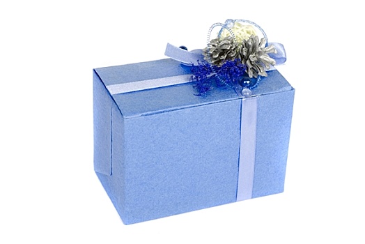 蓝色,礼盒