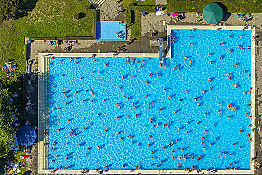 户外泳池,埃森,鲁尔区,北莱茵威斯特伐利亚,德国