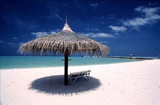 马尔代夫,阿里环礁,海滩