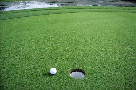 高尔夫球,绿色