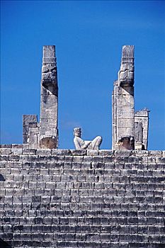 查克莫,武士神庙,奇琴伊察,玛雅,墨西哥