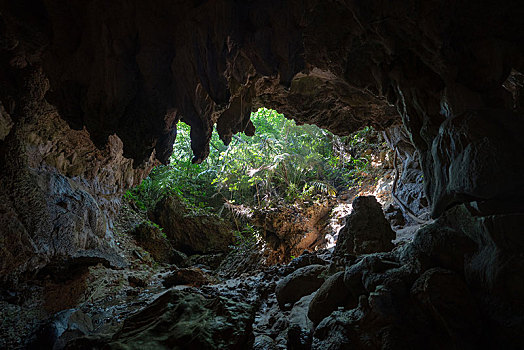 洞穴,岛屿,冲绳,日本