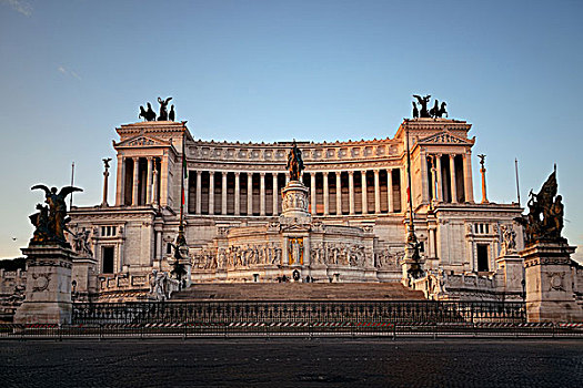 国家纪念建筑,威尼斯广场,罗马,意大利,街道,风景