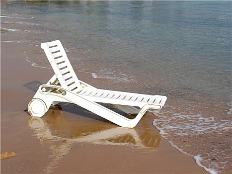 木板,床,海滩