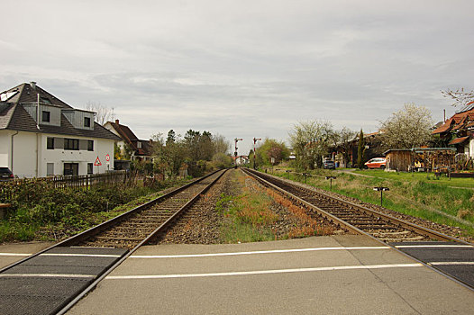 小镇德国欧洲火车铁轨