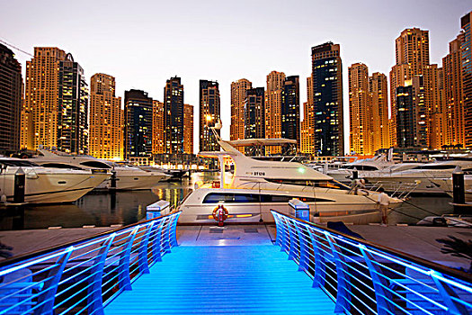 迪拜,码头,游艇俱乐部,地区,南,阿联酋,中东