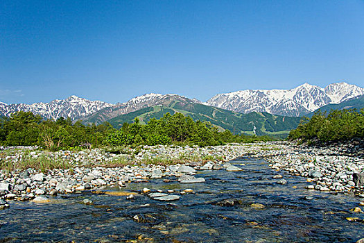 北方,日本,阿尔卑斯山,长野,亚洲