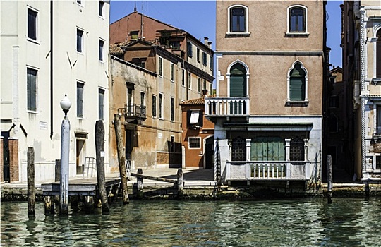 古老,建筑,威尼斯