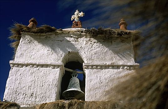 普韦布洛,教堂,乡村,拉乌卡国家公园,智利