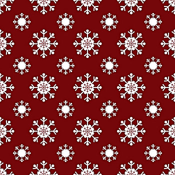 白色,圣诞节,雪花,红色,无缝,图案