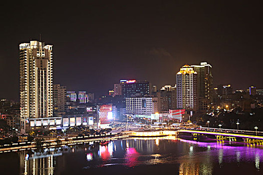 三亚市城市夜景