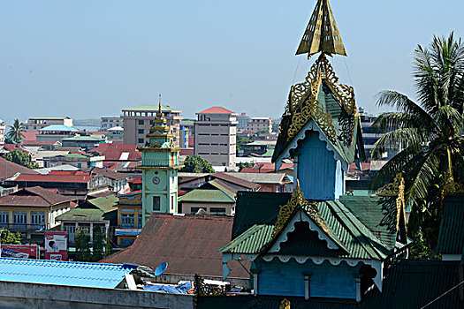 亚洲,缅甸,城市