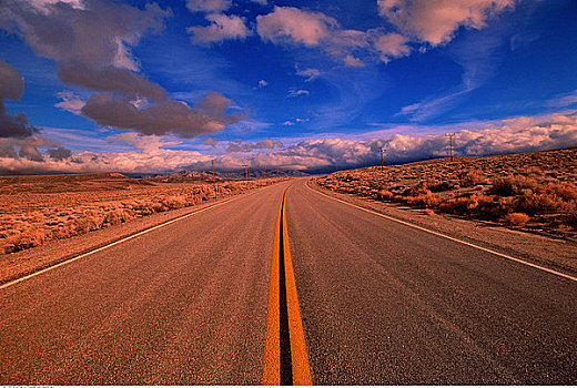 公路,西部,死谷,加利福尼亚,美国