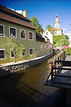 建筑,运河,捷克共和国