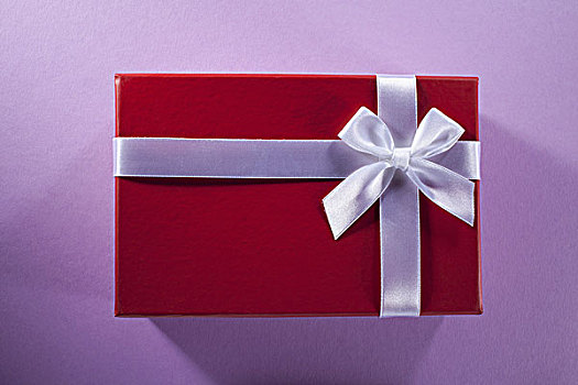 礼物,包装,红色,纸,白色,丝带,蝴蝶结