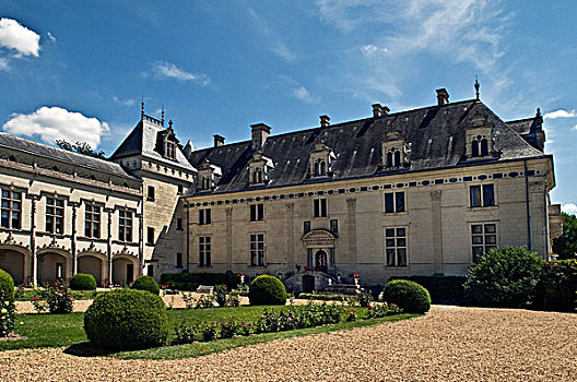 城堡,建造,16世纪,19世纪,世纪,一个,卢瓦尔河,靠近,索米尔,缅因与卢瓦省,法国,欧洲