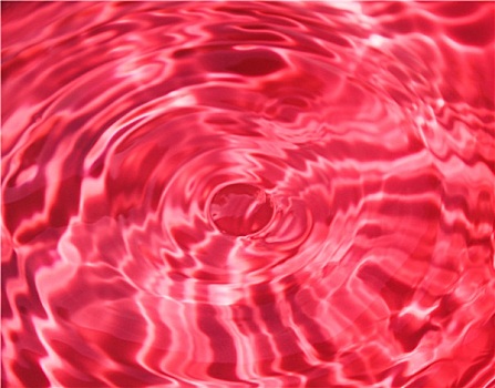 波浪,表面,红色,水