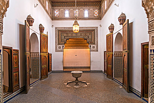 室内,宫殿,巴伊亚,玛拉喀什,摩洛哥,非洲