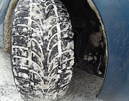轮胎,雪中