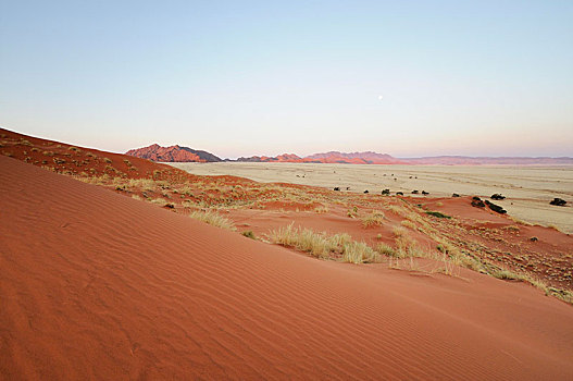 风景,沙丘,山,纳米比亚,非洲