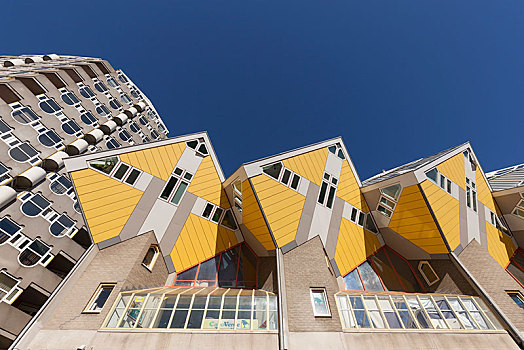 塔,立方体,房子,建筑,建筑师,鹿特丹,荷兰
