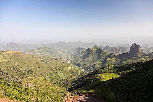 风景,北方,贡达,埃塞俄比亚