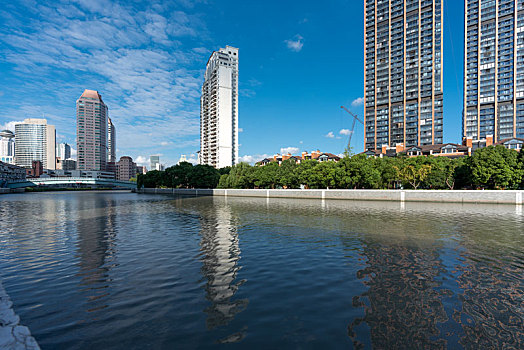 上海苏州河沿岸景观