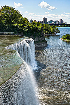 里多运河,瀑布,渥太华,加拿大