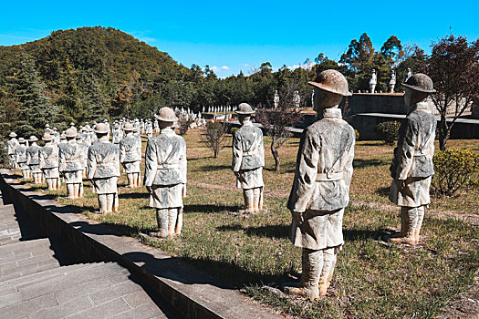 云南省保山市龙陵县松山战役旧址中国远征军雕塑群