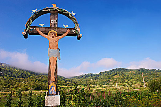 基督教,东正教,耶稣十字架,马拉穆列什,特兰西瓦尼亚,罗马尼亚,欧洲