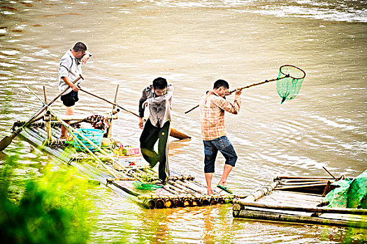 福建霞浦,竹筏,养殖,渔民