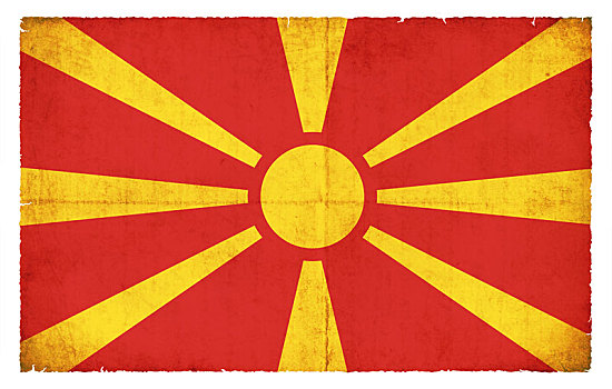 低劣,旗帜,马其顿