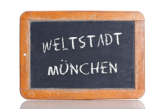 老,黑板,文字,德国,世界,城市,慕尼黑