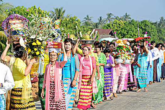 亚洲,缅甸,典礼