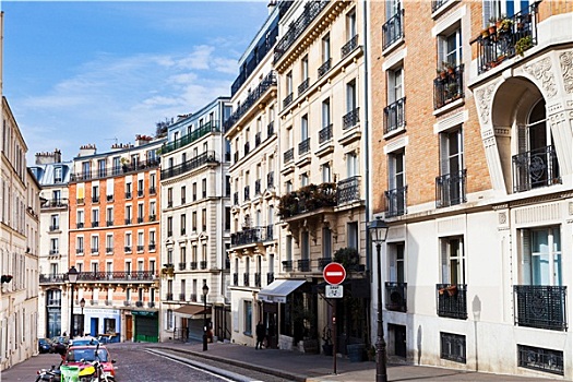街道,蒙马特尔,巴黎