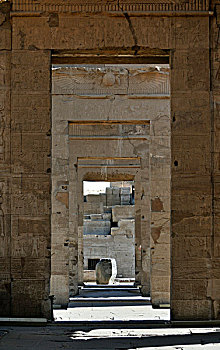 石头,基座,庙宇,索贝克,埃及,北非