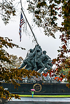 硫磺岛战役纪念碑,阿灵顿,弗吉尼亚,美国