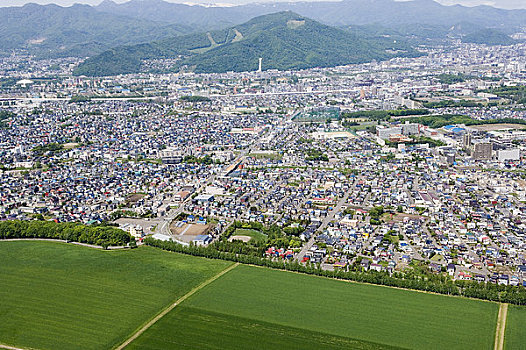 札幌,风景,空中