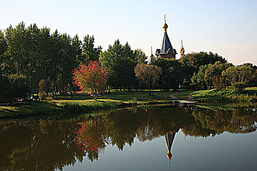 自然风光中国哈尔滨伏尔加庄园
