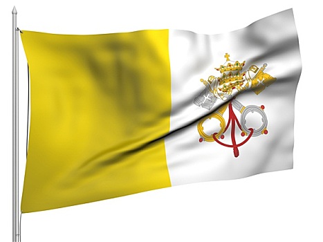 飞,旗帜,梵蒂冈城,国家
