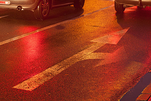 雨水,街道,指向标,雨,黄昏,不莱梅,德国,欧洲