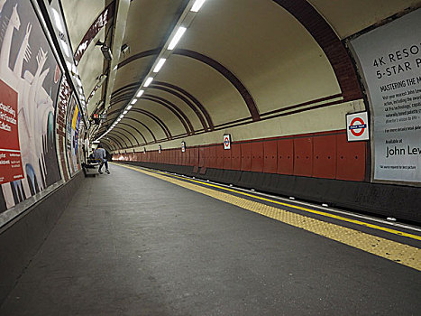 地铁,站台,伦敦