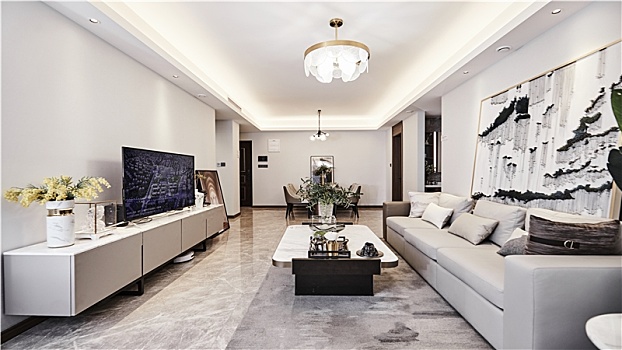 房地产样板间空间拍摄高清大图室内设计样板装修家居客厅