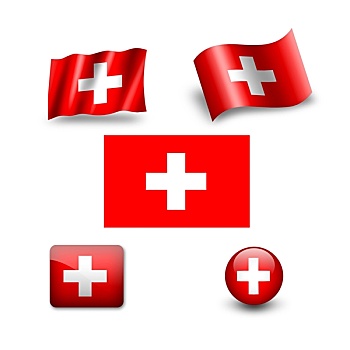 瑞士,旗帜,象征
