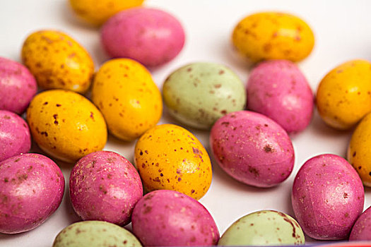 许多,小,彩色,斑点,复活节彩蛋