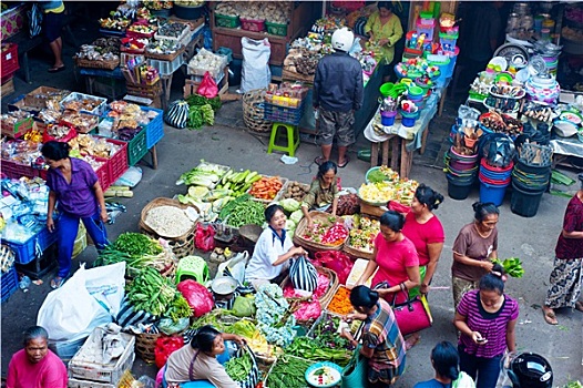 巴厘岛,食品市场