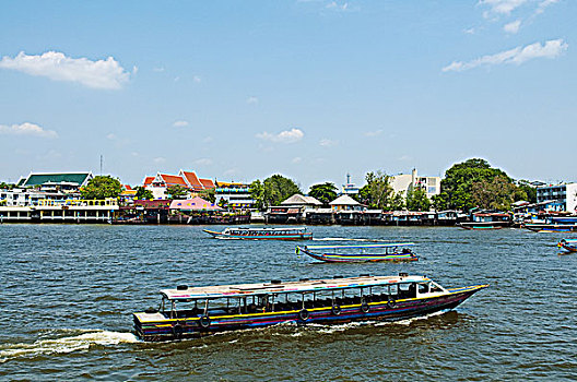 泰国,曼谷,水上出租车,湄南河
